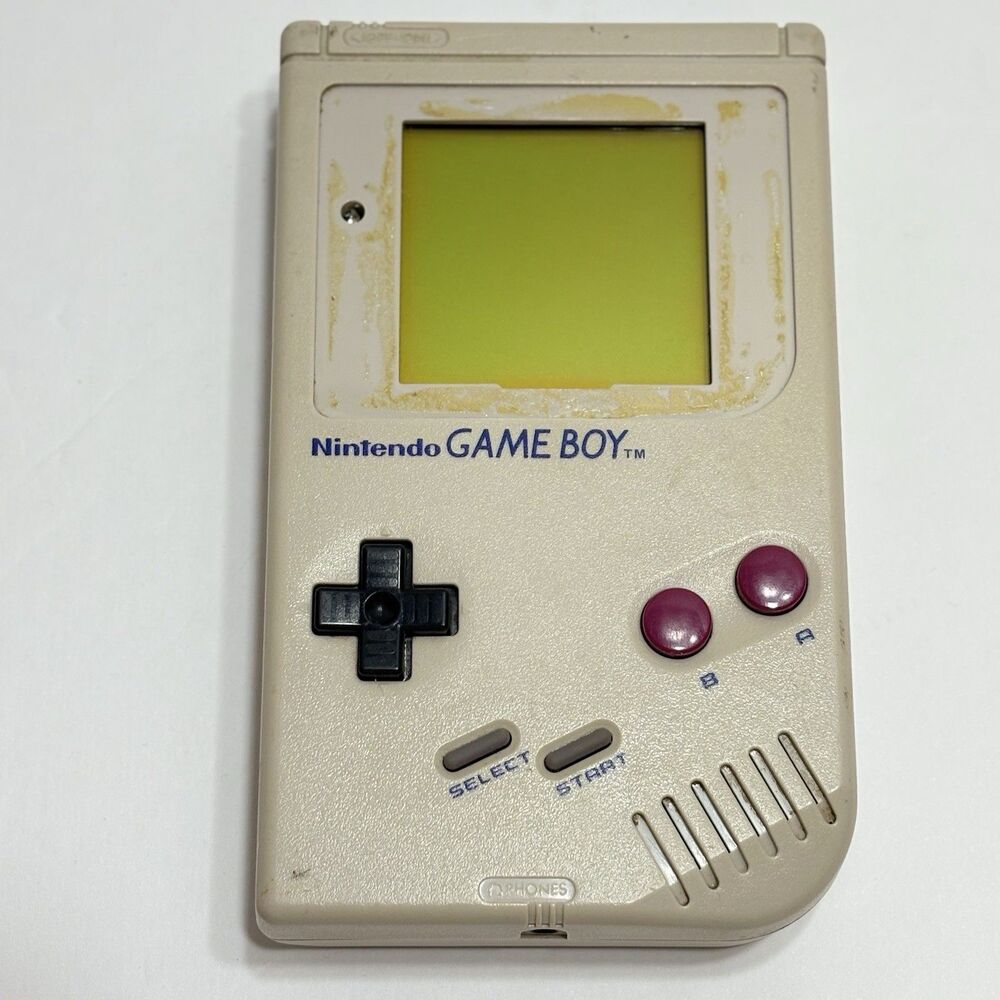 Original Nintendo GameBoy DMG-01 Handheld Console Missing Faceplate Works 1 Game